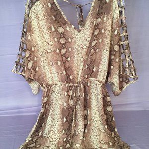 Ark & Co Snakeskin Romper